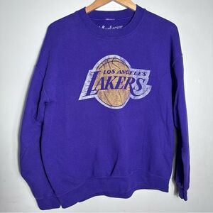 Y2K Los Angeles Lakers Purple Crewneck Sweater